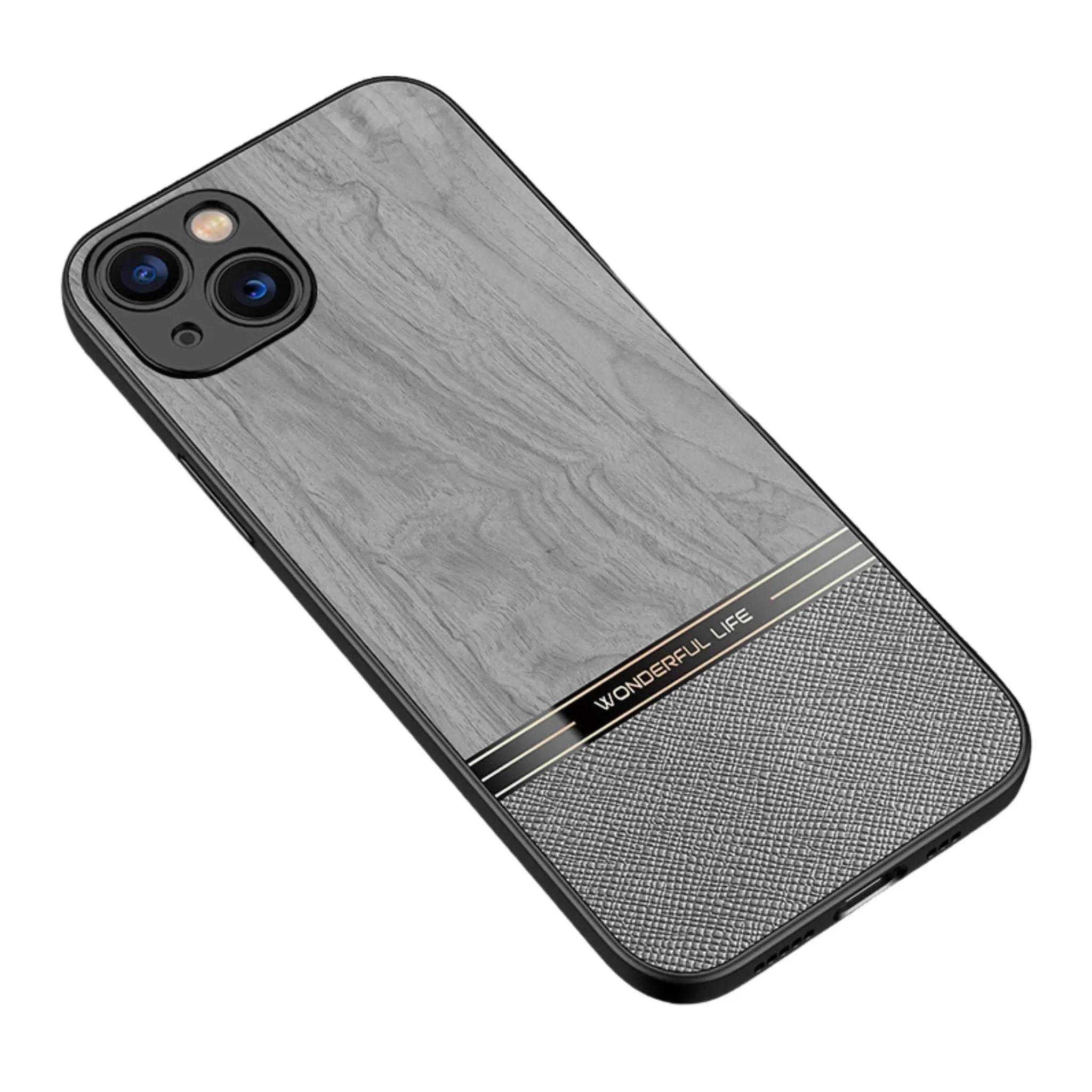 Anacotte iPhone 14 Pro frosted wood grain phone case